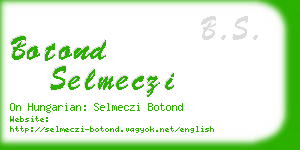 botond selmeczi business card